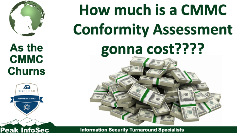 CMMC Conformity Assessment cost