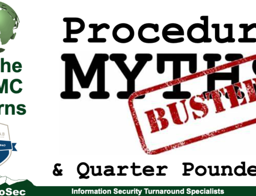 As the CMMC Churns:  Procedure Myths Busted & Quarter Pounders???