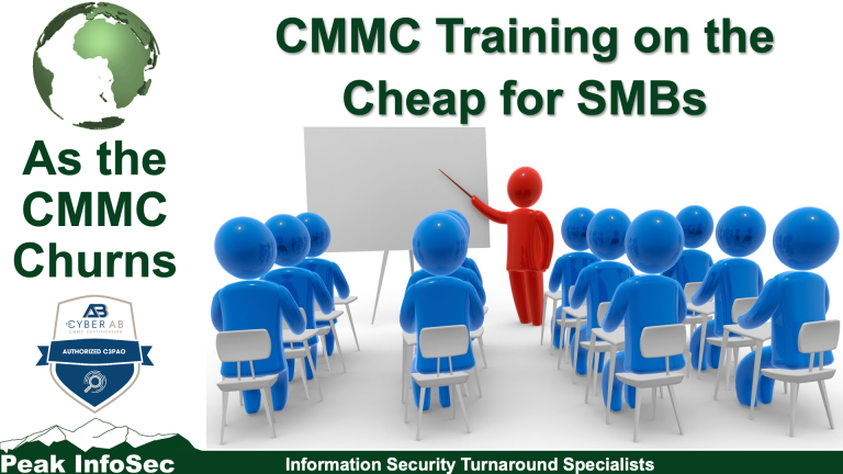 CMMC Training on the Cheap