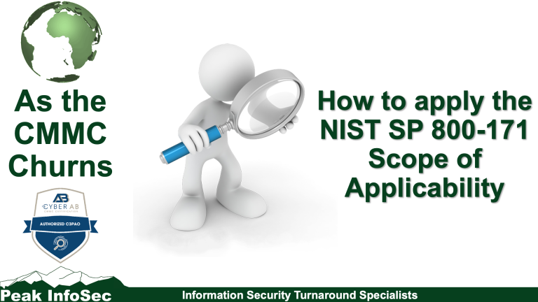 NIST SP 800-171 Scope of Applicability