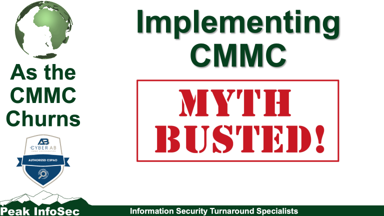 Implementing CMMC Myth Busted!