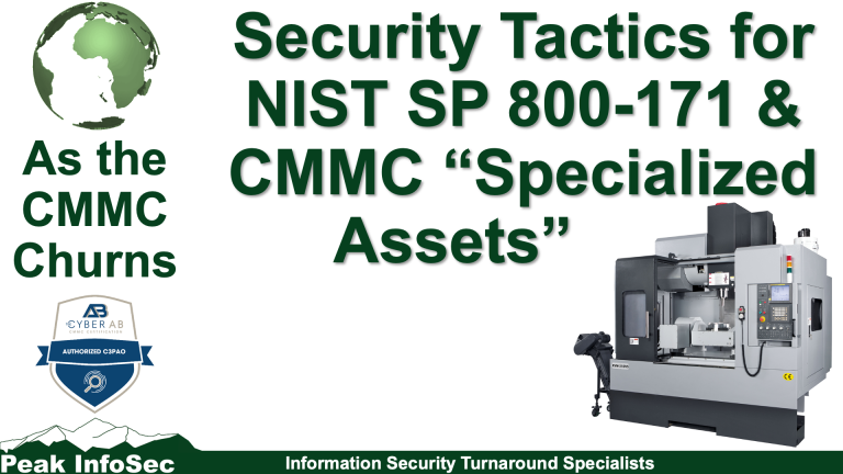 Security Tactics for Specialized Assets