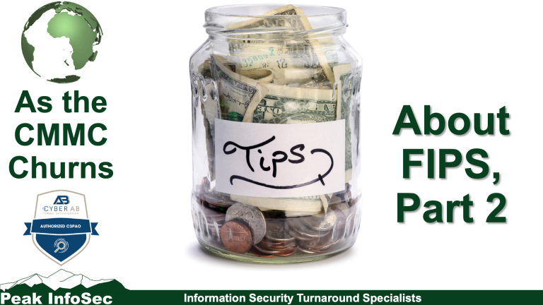 Tips about FIPS Part 2