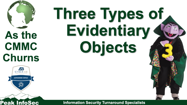 The Three Types of Evidentiary Objects