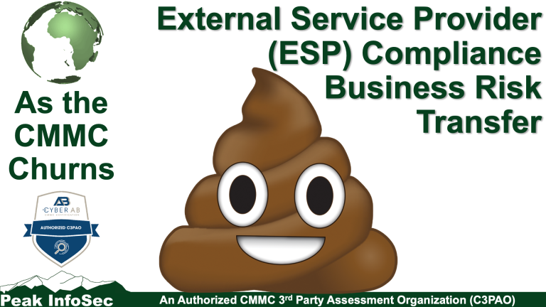 External Service Provider (ESP) Compliance Business Risk Transfer