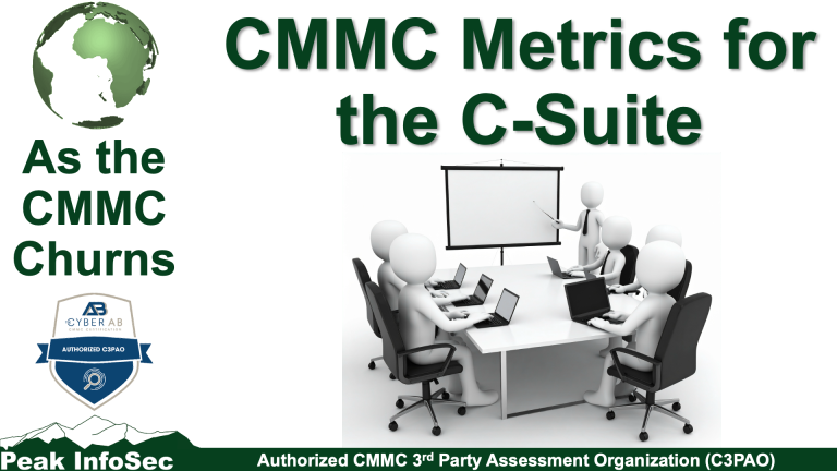 CMMC Metrics for the C-Suite